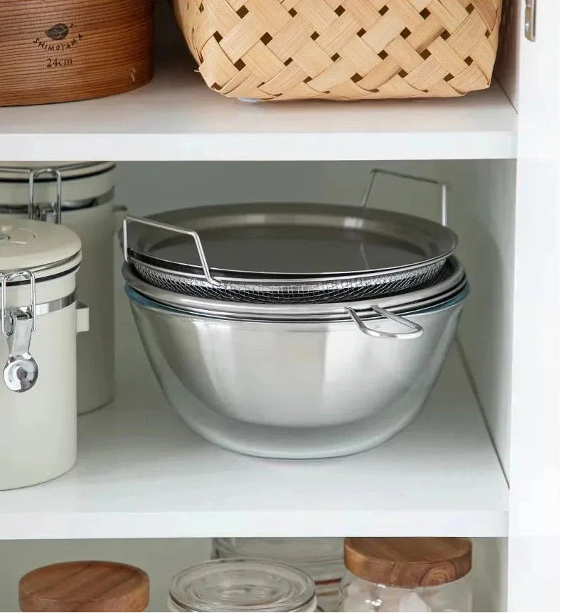 Shimoyama 304 Stainless Steel Strainer Mixing Bowl - 23cm Set of 6 - Image 12