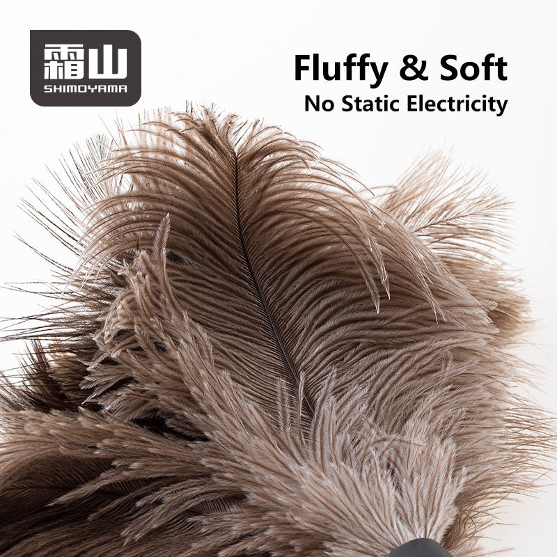 Shimoyama Anti-Static Ostrich Feather Duster - Extra Long - Image 3