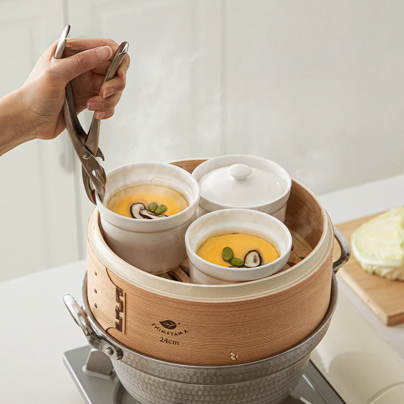 Shimoyama Bamboo Steamer Set 21cm - Image 6