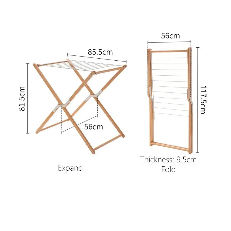 Shimoyama Beech Wood Foldable Drying Rack - Image 7