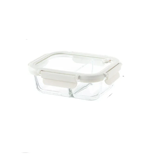 Shimoyama Borosilicate Glass Container 640ml - 2 Partitions