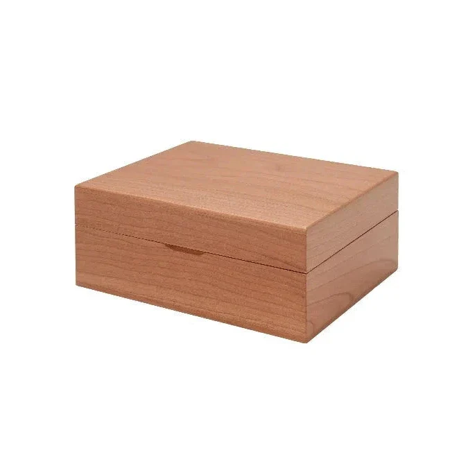 Shimoyama Cherry Wood Sewing Storage Box - 18x15x7.5cm