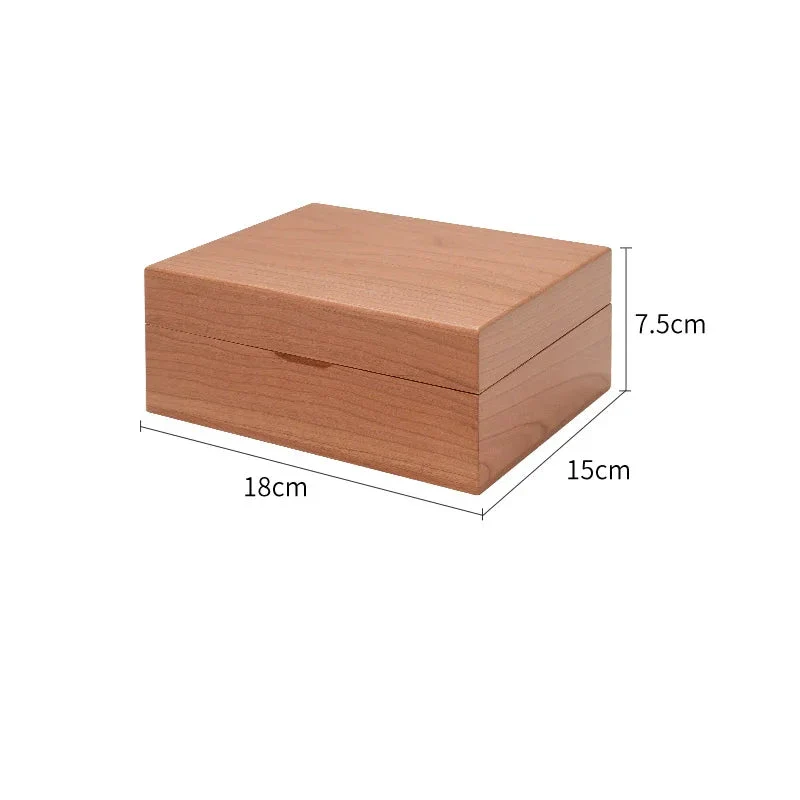 Shimoyama Cherry Wood Sewing Storage Box - 18x15x7.5cm - Image 8