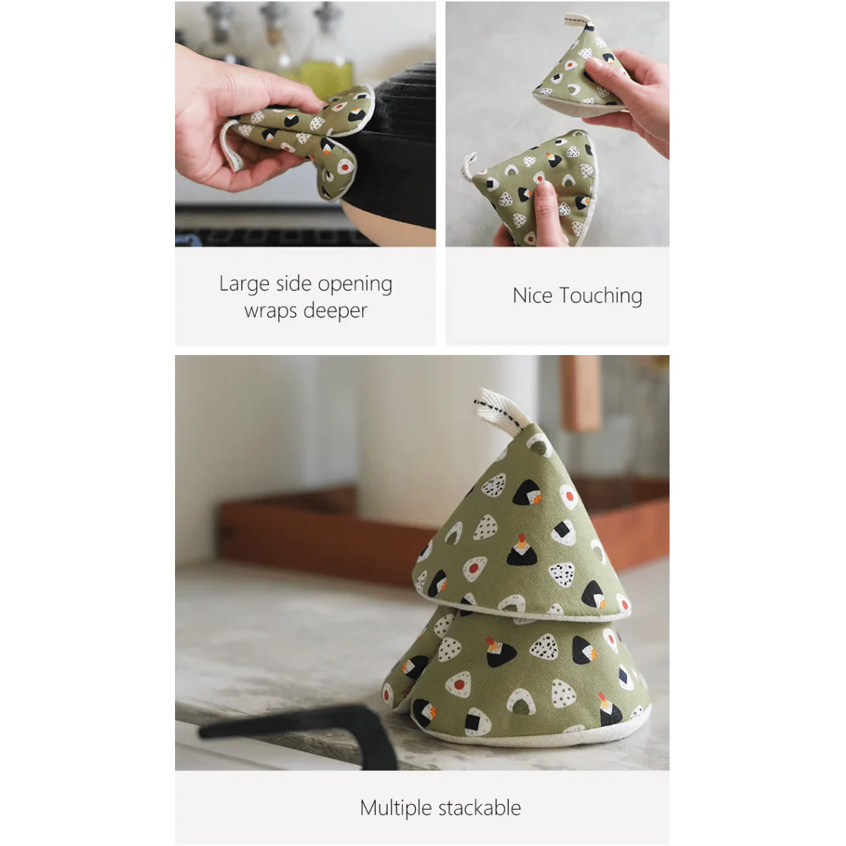 Shimoyama Conical Oven Mitt 11.5cm - Onigiri - Image 7