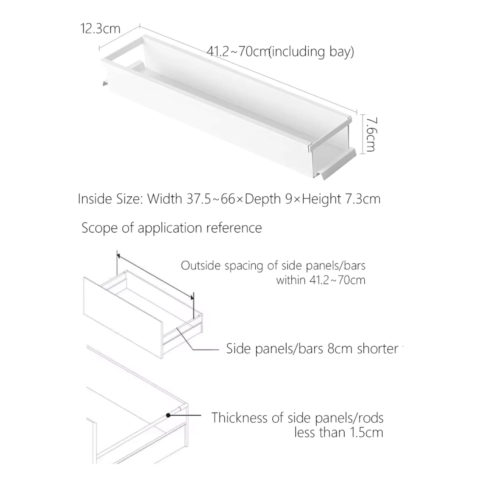 Shimoyama Expandable Kitchen Cabinet Divider Shelf - Image 11
