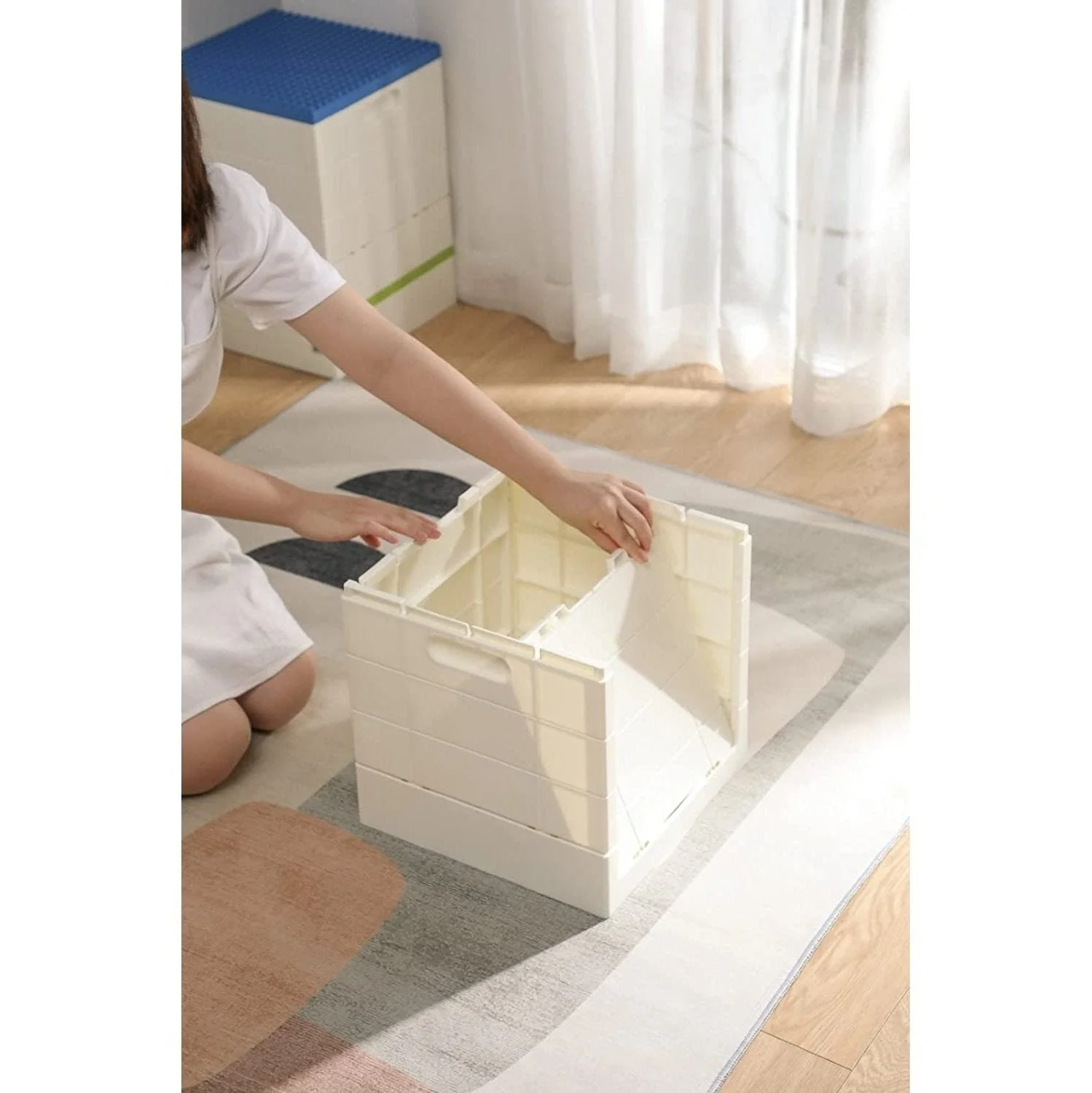 Shimoyama Foldable Brick Toy Storage Box 25L - Image 15
