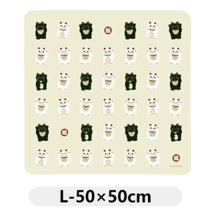 Shimoyama Furoshiki Wrapping Cloth - Fortune Cat - 50 x 50cm - Image 4