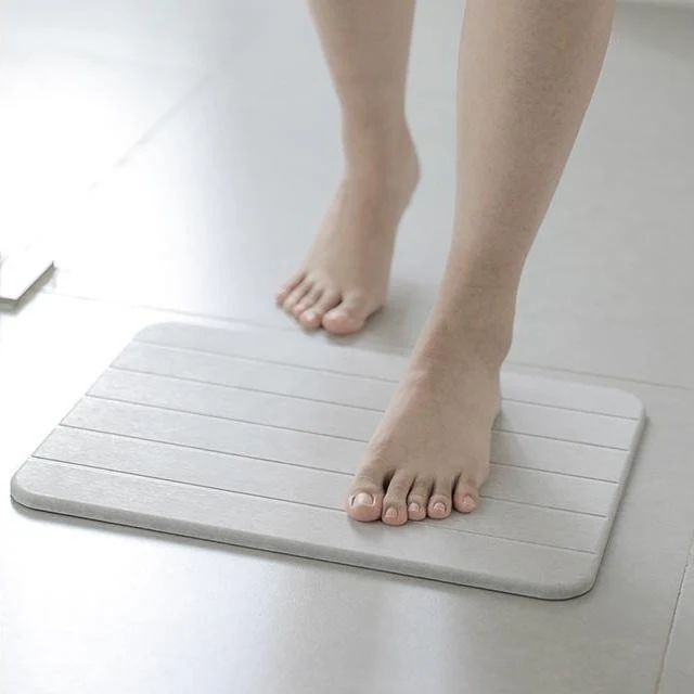 Shimoyama Grey Diatomite Bathmat Pad L - Image 2