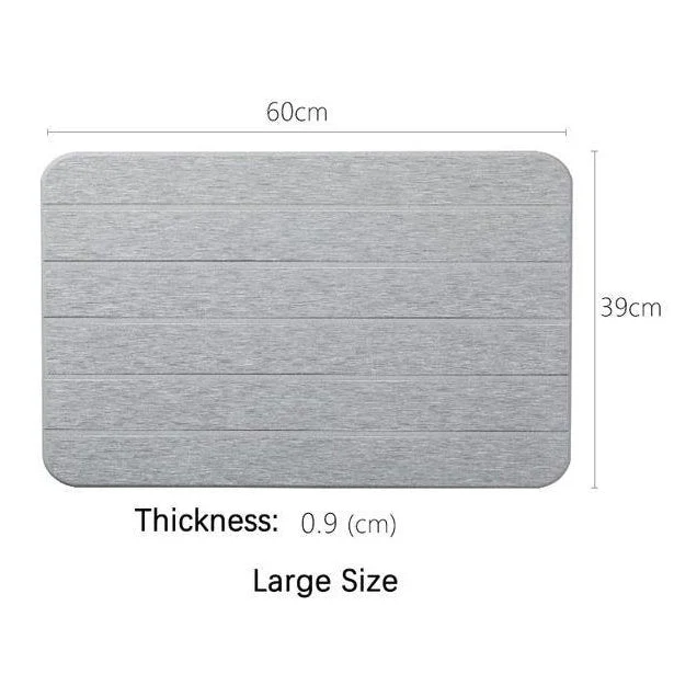 Shimoyama Grey Diatomite Bathmat Pad L - Image 3