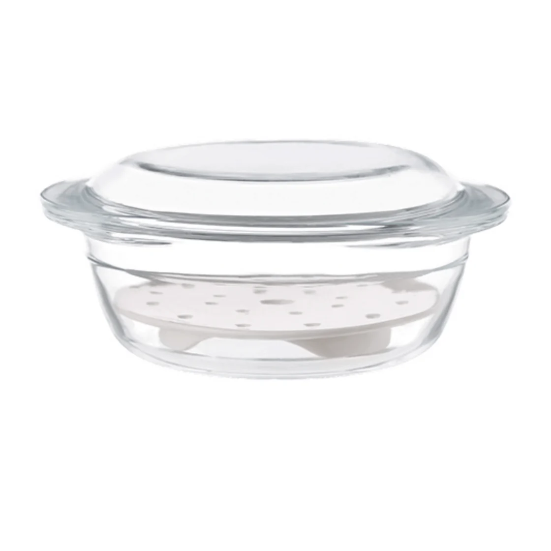 Shimoyama Heat Resistant Glass Casserole & Steaming Set 1.6L