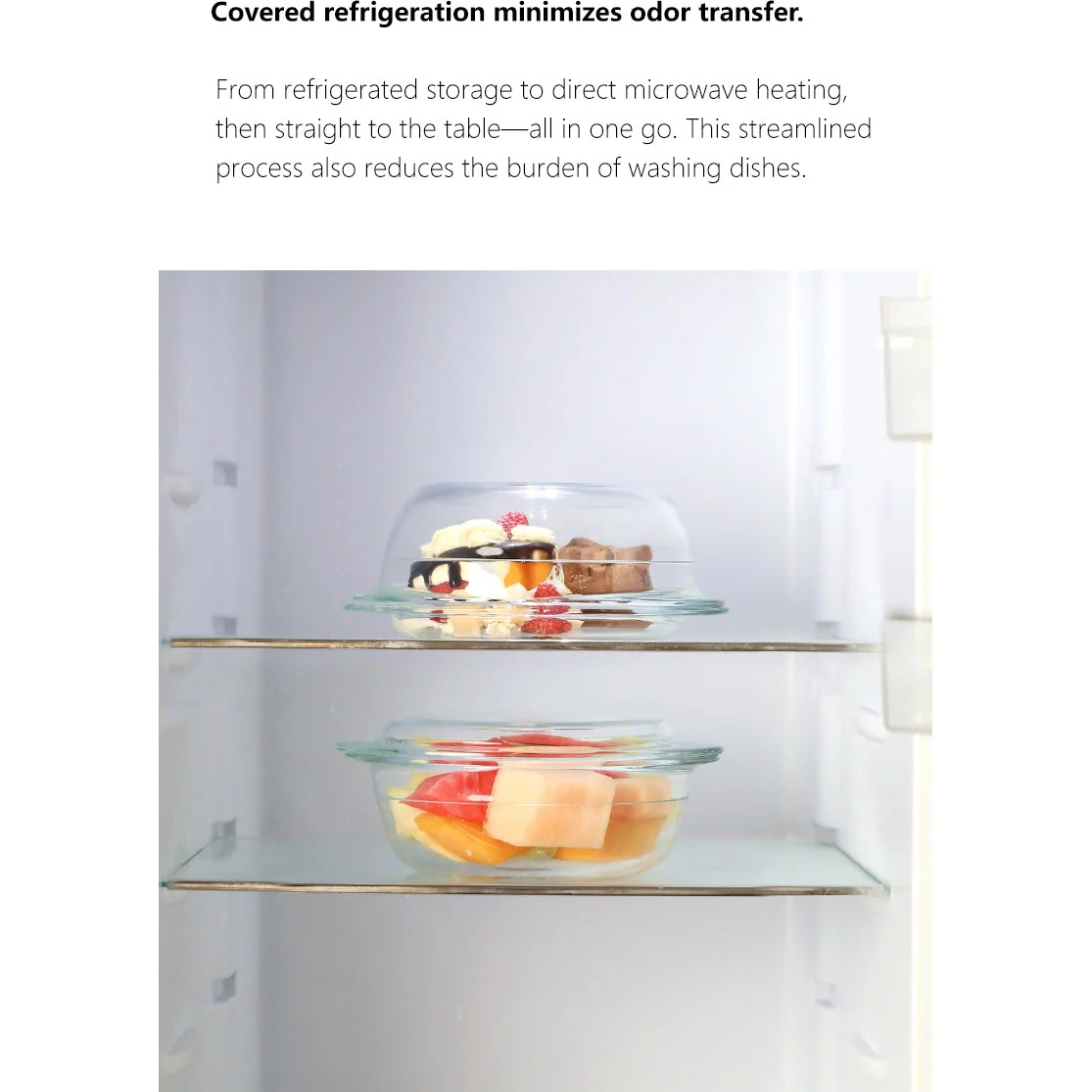 Shimoyama Heat Resistant Glass Casserole & Steaming Set 1.6L - Image 12