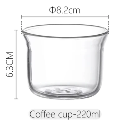 Shimoyama Heat-resistant Glass Coffee Cup 220ml - Image 3