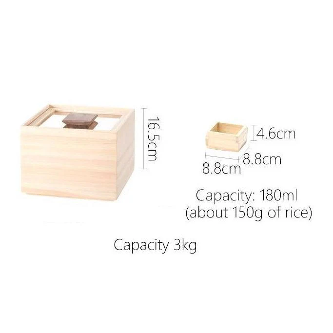 Shimoyama Hinoki Rice Storage Container 3kg - Image 6