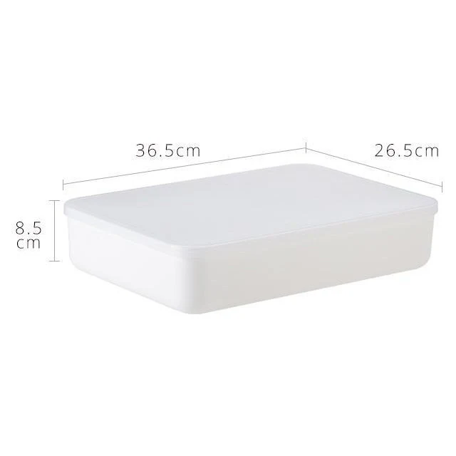Shimoyama Large Shallow Storage Box White