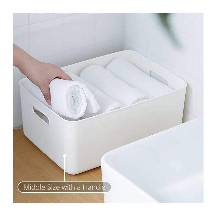 Shimoyama Large Shallow Storage Box White - Image 8
