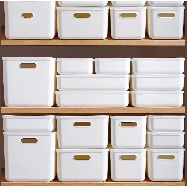 Shimoyama Large Shallow Storage Box White - Image 9