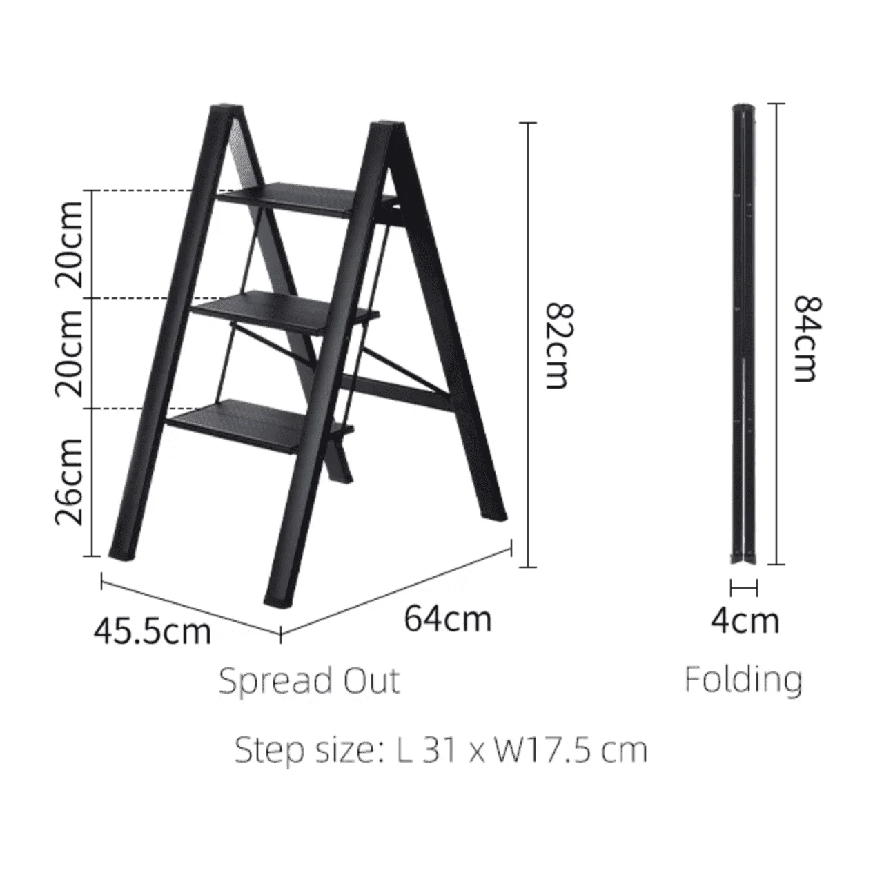 Shimoyama Lightweight 3 Step Stool - Image 9