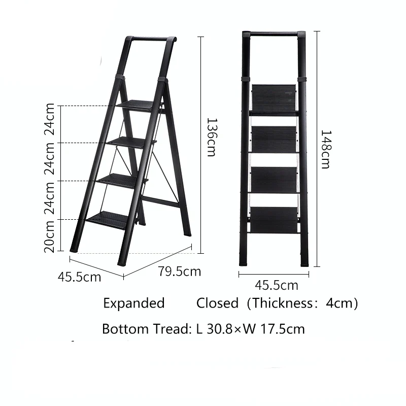 Shimoyama Lightweight 4 Step Stool Ladder - Image 8