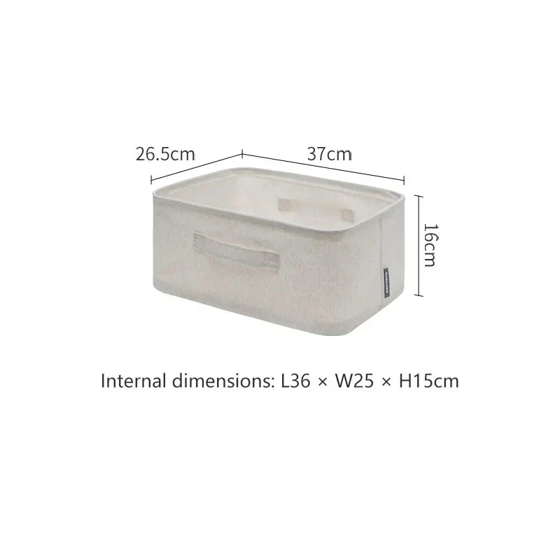 Shimoyama Linen Fabric Storage Basket - 37x26.5x16m - Image 8
