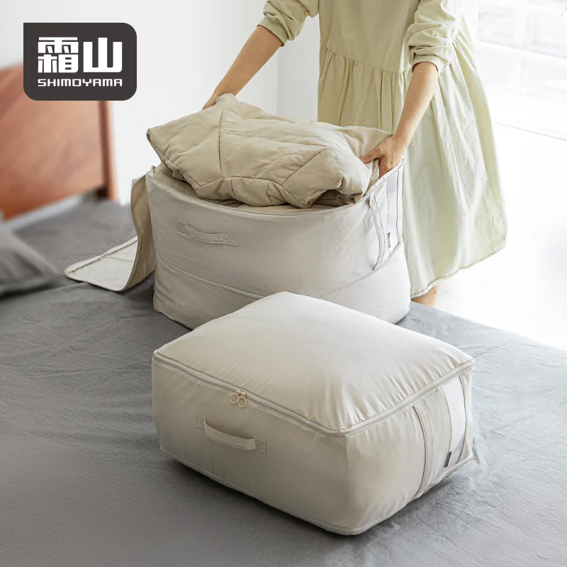 Shimoyama Linen Quilt Storage Bag 45 x 35 x 10-18cm - Image 2