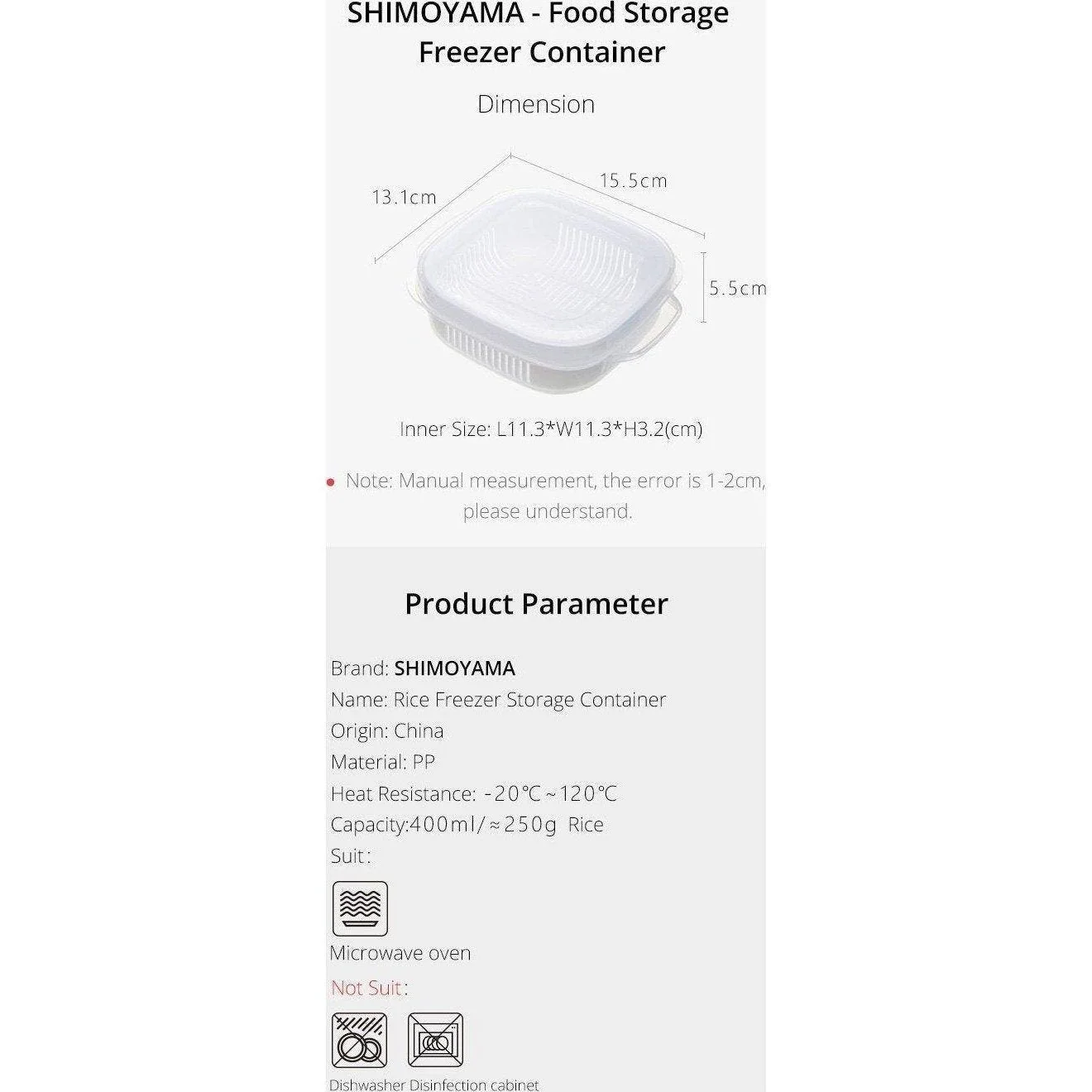 Shimoyama Rice Microwave Steamer 400ml - Image 2