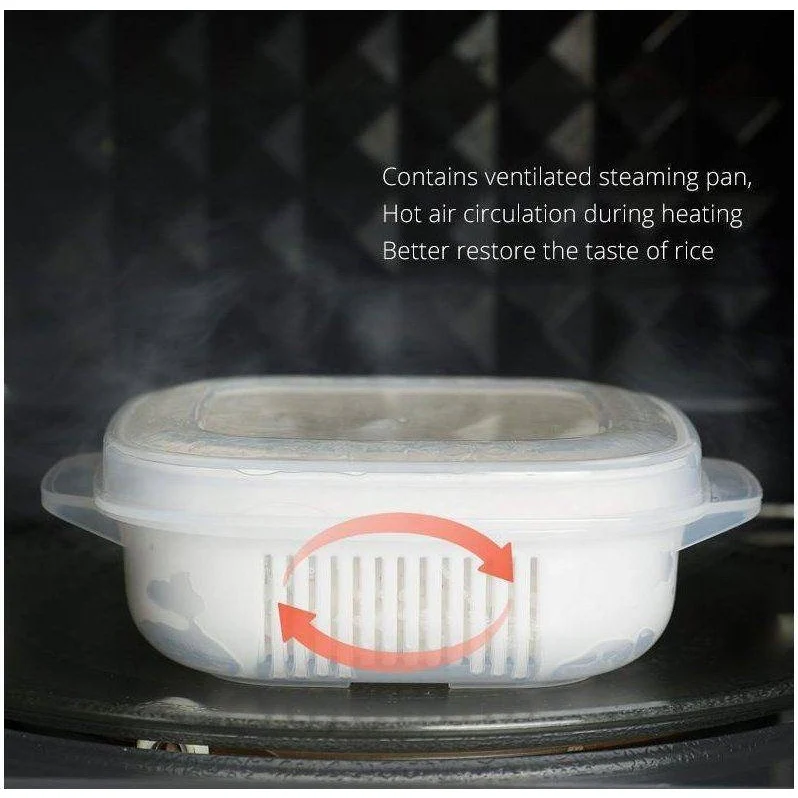 Shimoyama Rice Microwave Steamer 400ml - Image 6