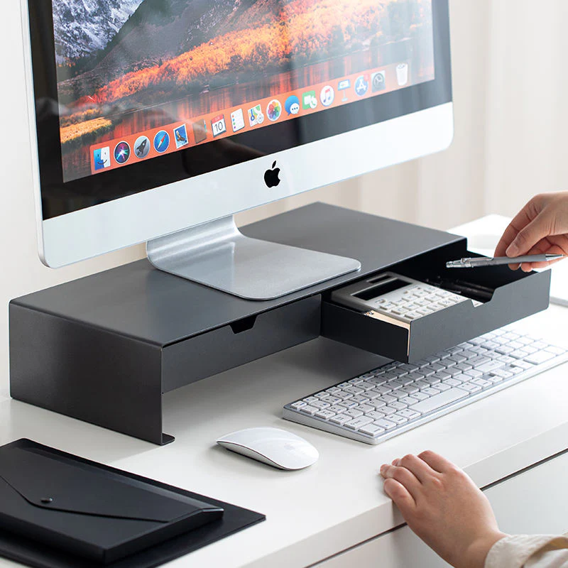 Shimoyama Monitor Stand With Drawers - 60cm - Image 9