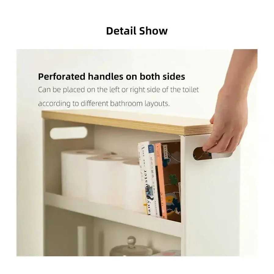 Shimoyama Slim Toilet Bathroom Organiser Storage Shelf - 13cm - Image 10