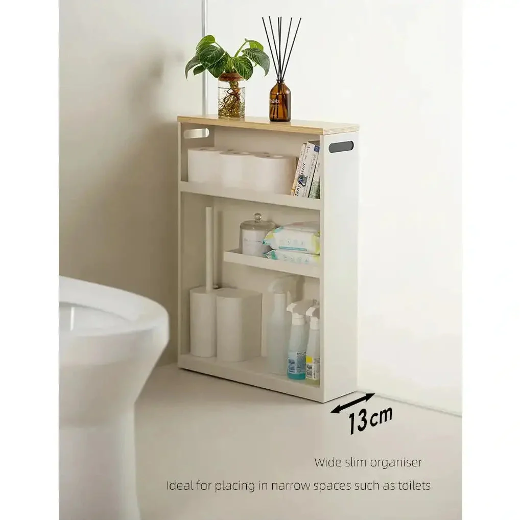 Shimoyama Slim Toilet Bathroom Organiser Storage Shelf - 13cm - Image 7