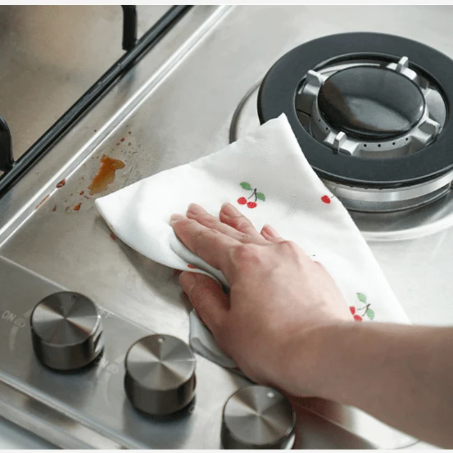 Shimoyama Non-woven Kitchen Towel Wipes - 30 Sheets - Cherry - Image 2