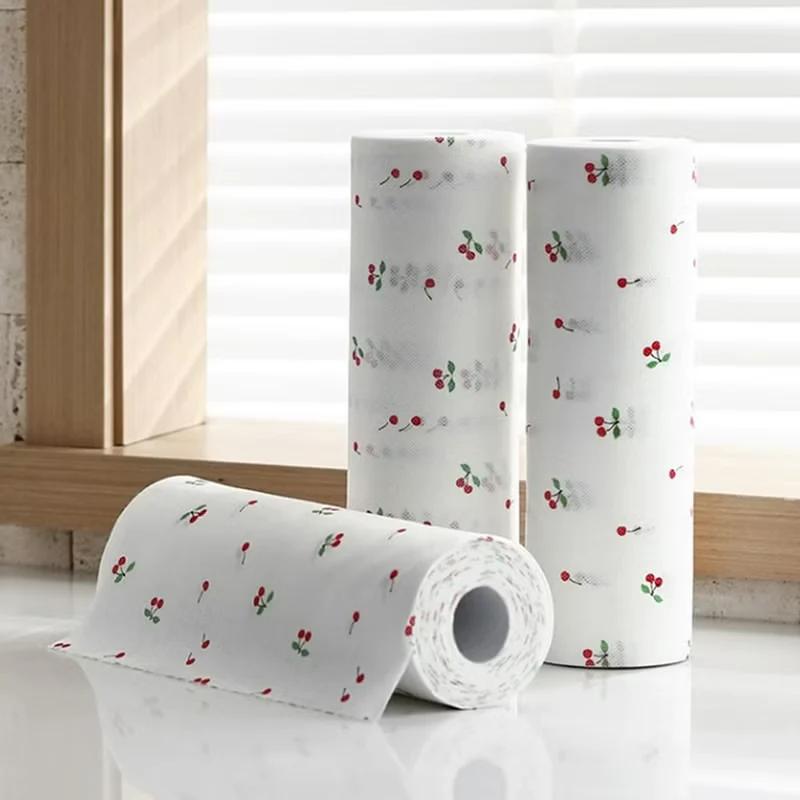 Shimoyama Non-woven Kitchen Towel Wipes - 30 Sheets - Cherry - Image 5