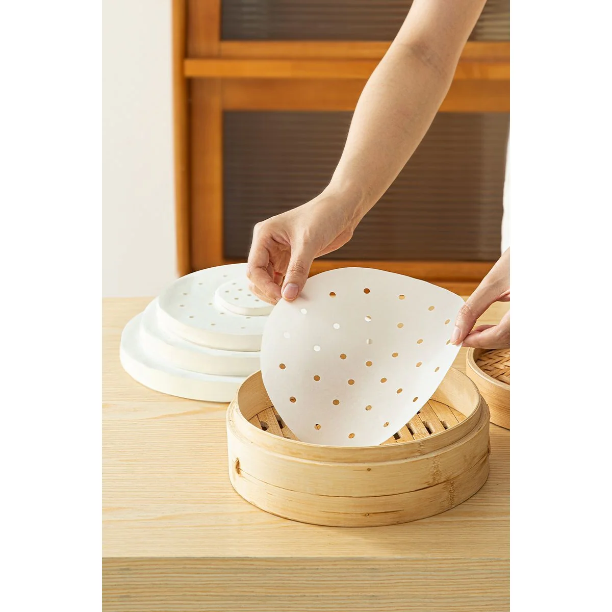 Shimoyama Parchment Steamer Liners 22cm 100P - Image 2