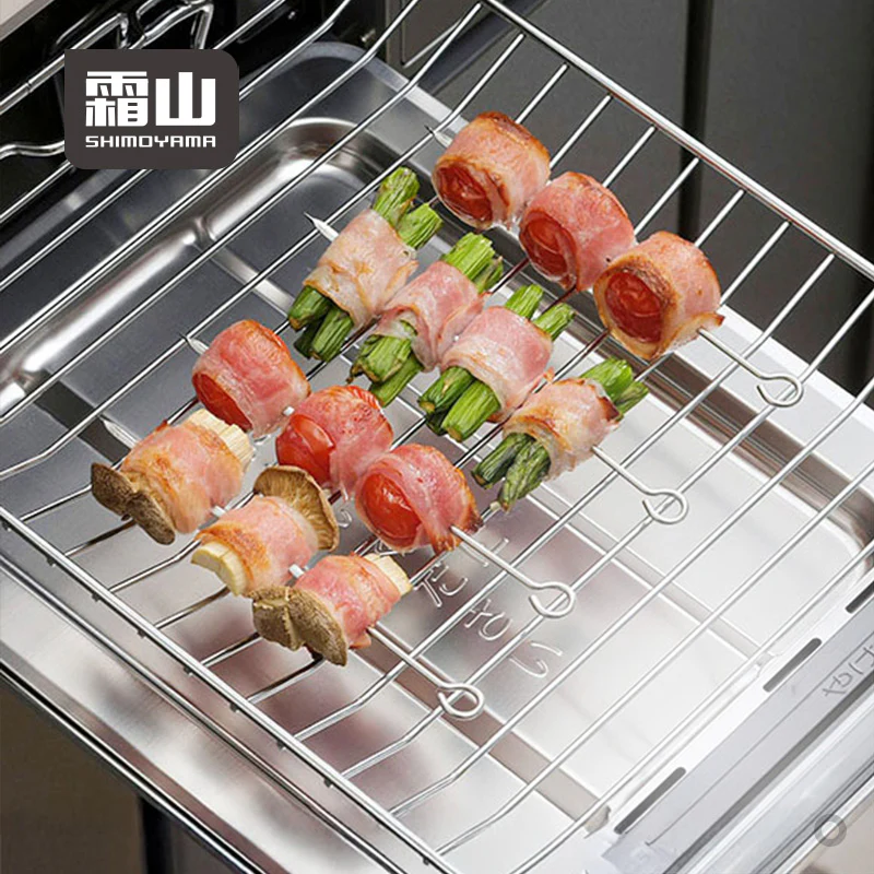 Shimoyama Stainless Steel Barbecue Skewer - 20cm - 10P - Image 2