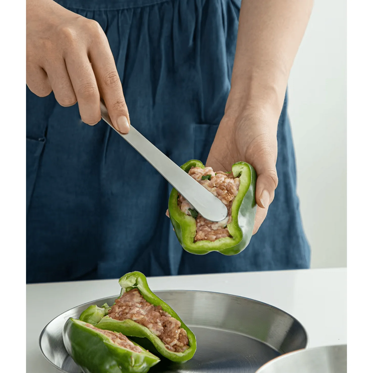 Shimoyama Stainless Steel Flat Dumpling Spoon - Image 11