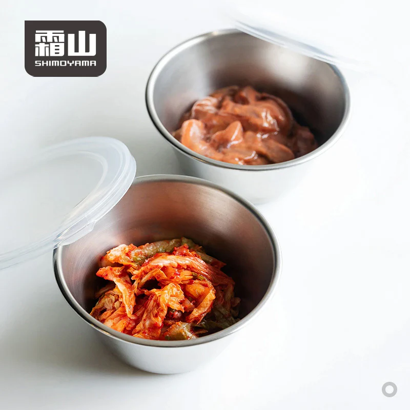 Shimoyama Stainless Steel Food Storage Box - Round - 250ml - Image 3