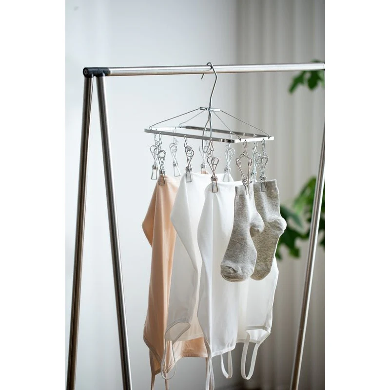 Shimoyama Stainless Steel Square Hanger - 10 Pegs - Image 4