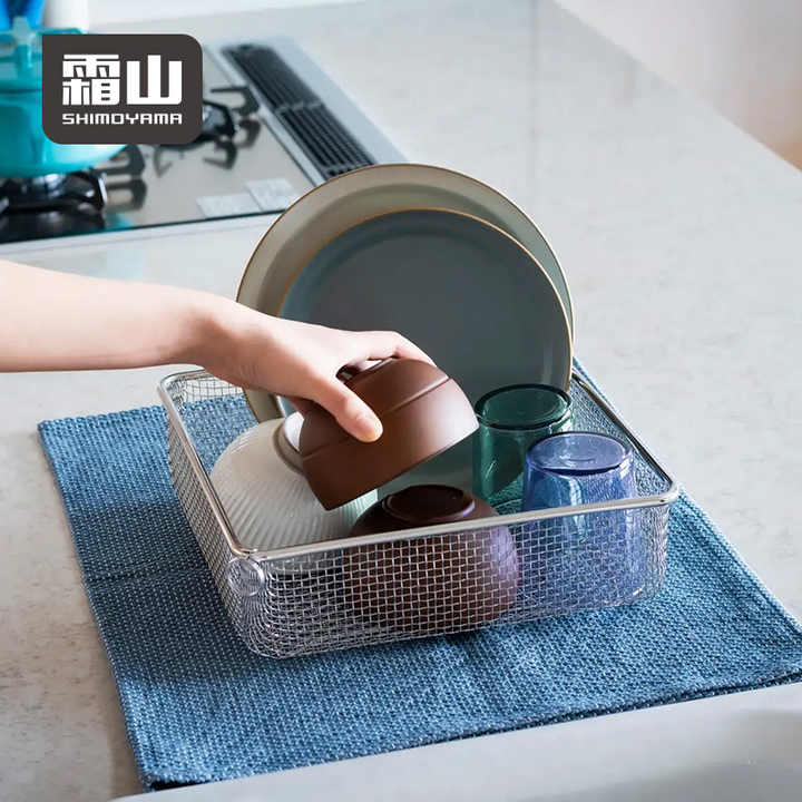 Shimoyama Stainless Steel Square Mesh Colander - Image 4