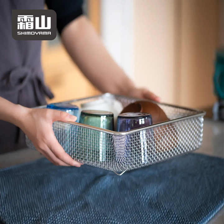 Shimoyama Stainless Steel Square Mesh Colander - Image 6