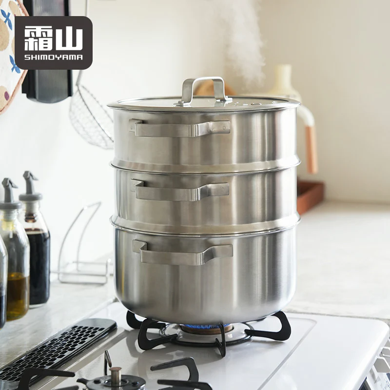 Shimoyama Stainless Steel Steamer - 24cm - Image 4