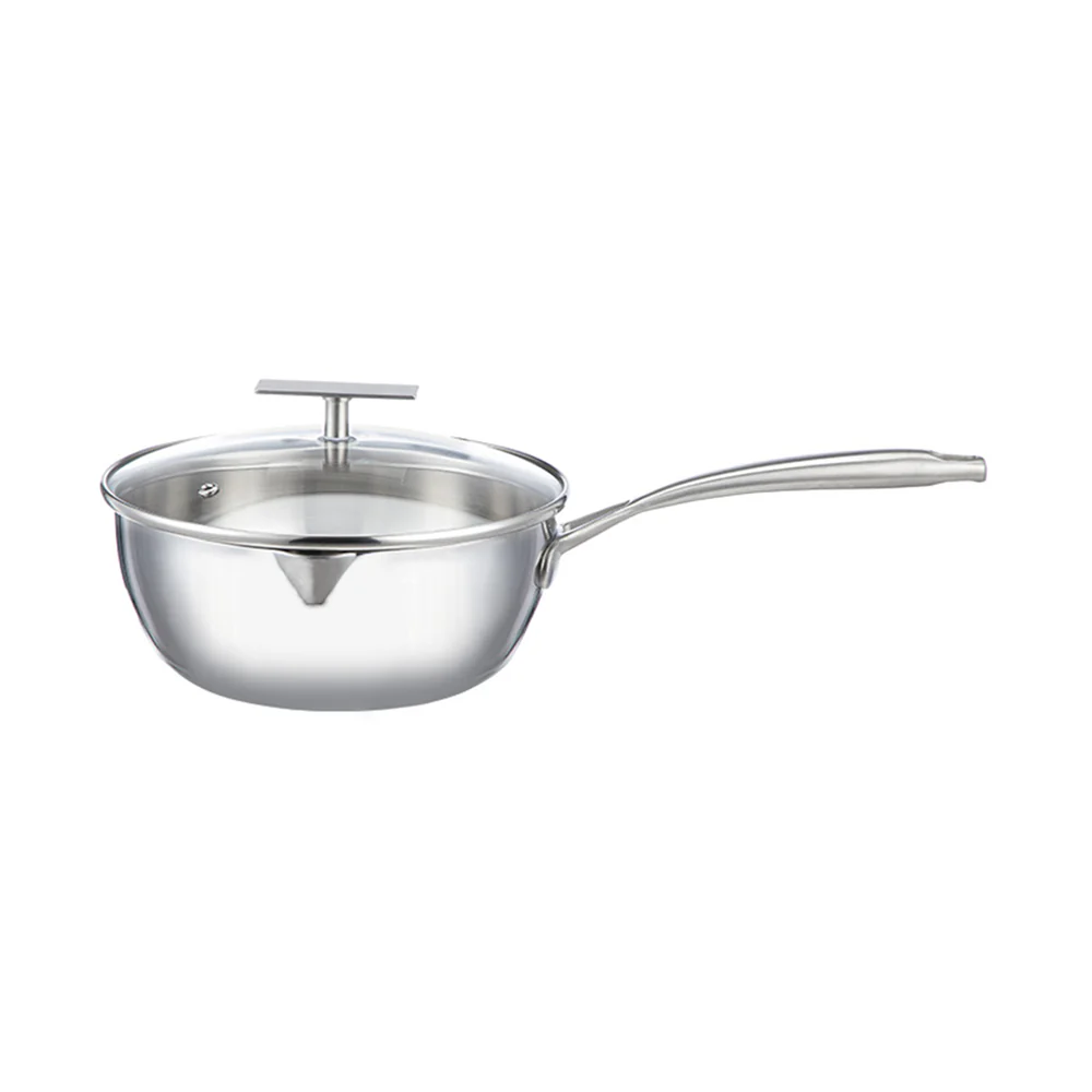 Shimoyama Stainless Steel Yukihira Pan With T Lid Φ20cm