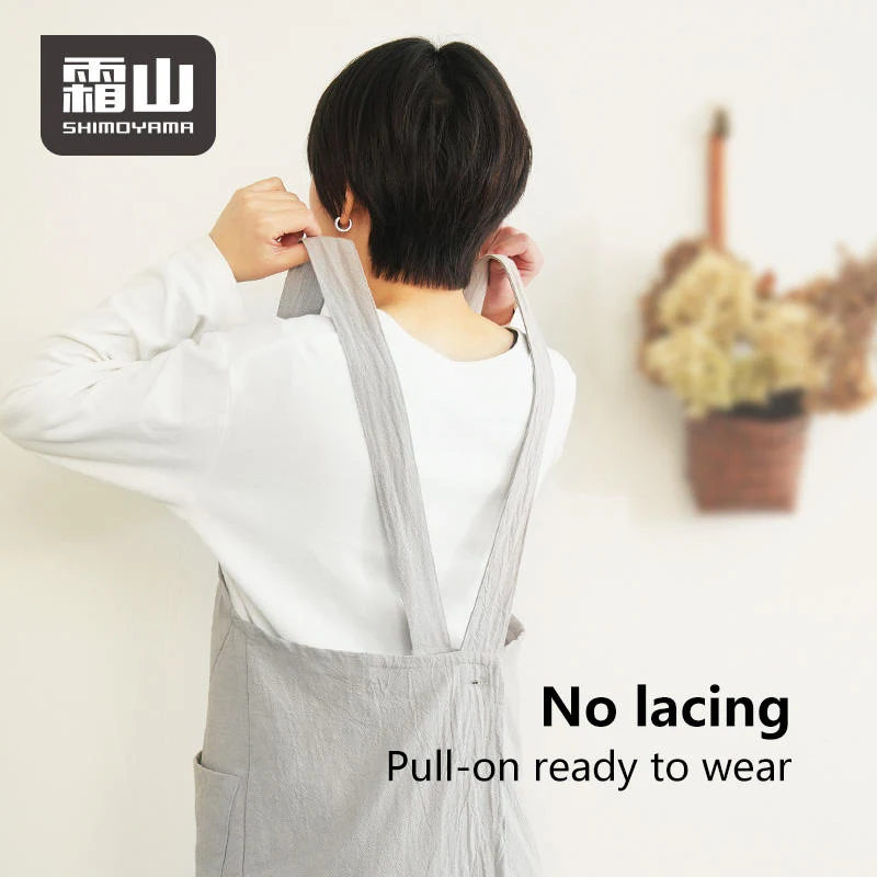 Shimoyama Washed Cotton Apron - Image 4