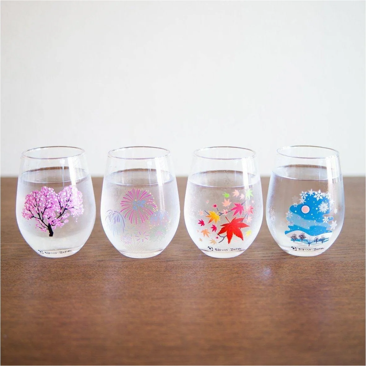 Marumo Takagi Four Seasons Colour Change Glass 325ml 4P Set