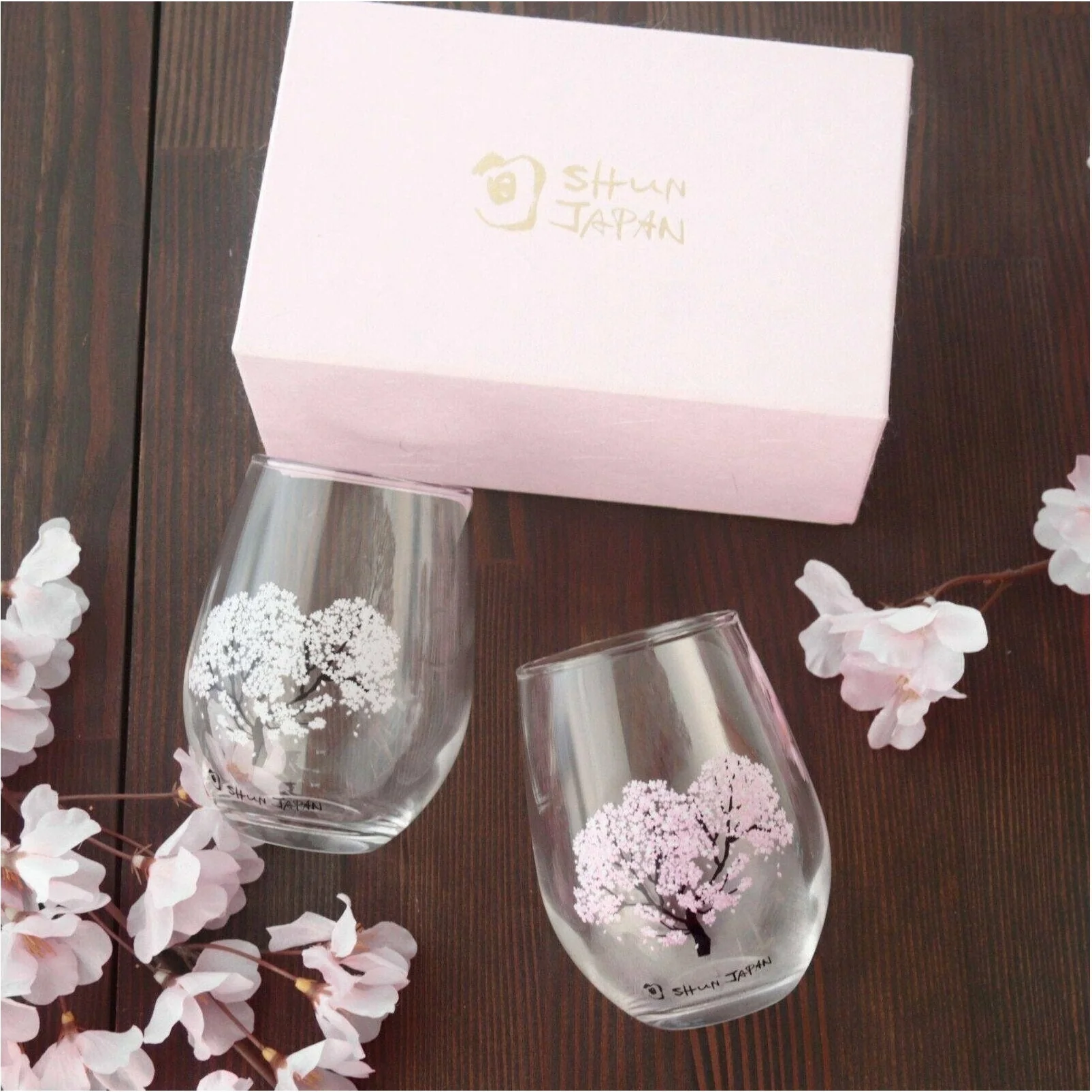 Marumo Takagi Pottery Sakara Colour Changing Rounded Glass 2pc Set