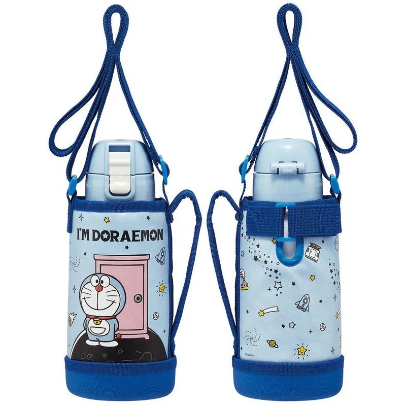 Skater Doraemon in Space Insulated Drink Bottle W/Cover 600ml - Image 2