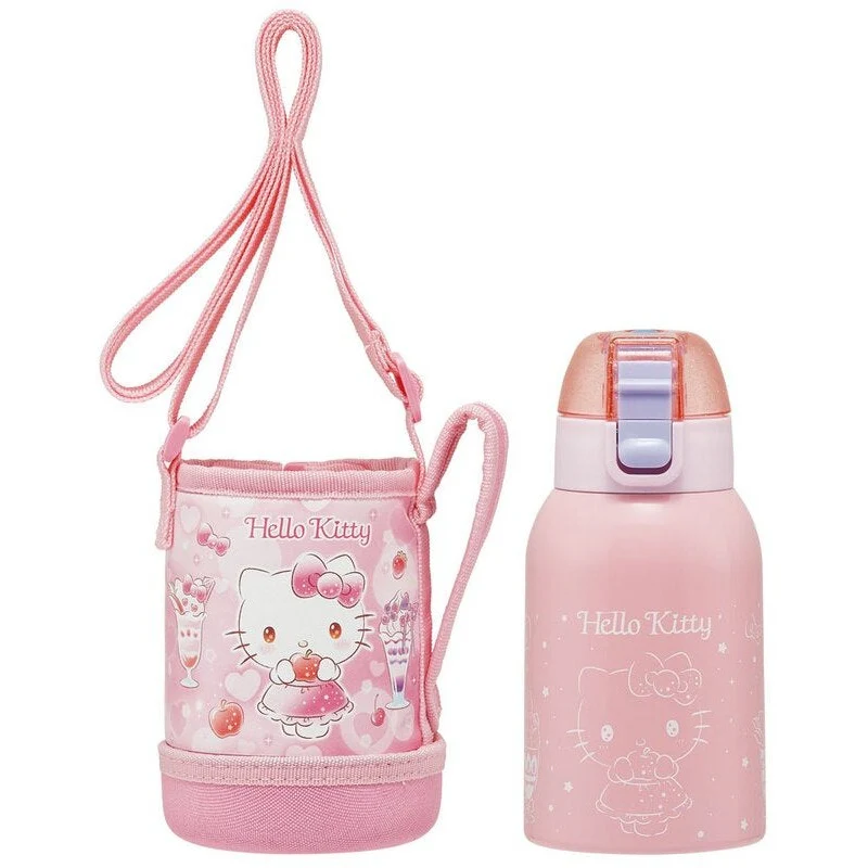 Skater Hello Kitty Insulated Drink Bottle W/Cover 400ml - Image 2