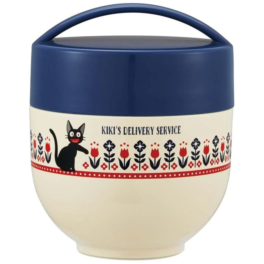 Skater Kiki's Delivery Service Modern Flower Compact Donburi Vacuum Lunch Jar 540ml