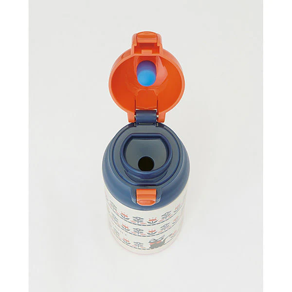 Skater Kiki's Delivery Service Modern Flower Lightweight One-Push Stainless Bottle 500ml - Image 2