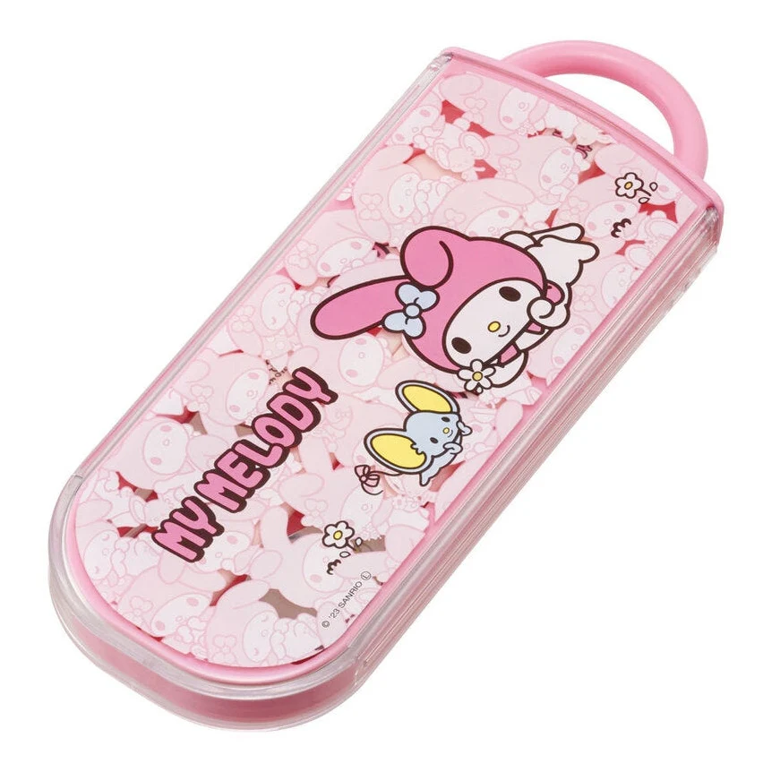 Skater My Melody with Flat Trio Cutlery Set - Image 2