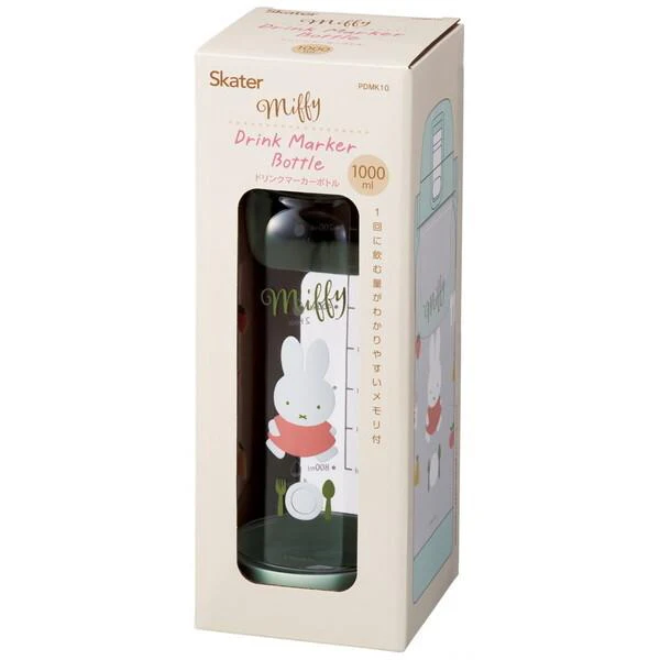 Skater Miffy Time Marker One-Touch Water Bottle 1L - Image 3