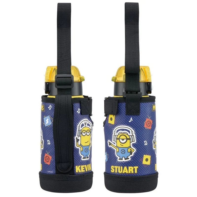 Skater Minion Insulated Drink Bottle W/Cover 600ml - Image 4